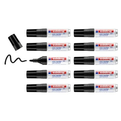 Obrázek Edding 4 05 10001 permanentní popisovač Mini 0.5, tloušťka čáry: 1.5 3 mm, černá
