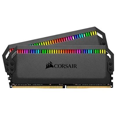 Obrázek Corsair Dominator Platinum RGB 16GB (2x8GB) DDR4 3200MHz C16 Enthusiast LED Beleuchtung Arbeitsspeicher, schwarz