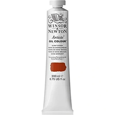 Obrázek Winsor &amp; Newton olejová barva 1237074 Artists 200 ml tuba, umělec s nejvyšší možnou pigmentací, světlostálost Siena pálená