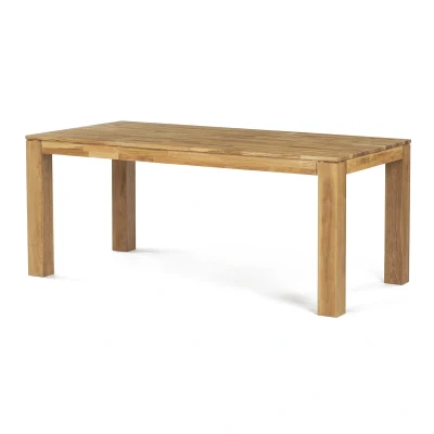 Obrázek Jídelní stůl 180x90x75, masiv DUB bílý, povrchová úprava olejem, nohy 10x10 cm DS H180