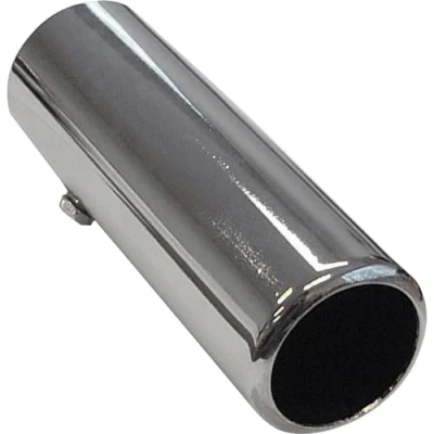 Obrázek AUTO STYLE Endrohr Stahl/Chrom rund 50mm Länge 150mm 44 47mm aanlsuiting