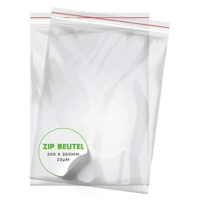 Obrázek V1 Trade Sada sáčků se zipem 100 kusů 150 x 200 mm Baggys Robustní sáčky zapínáním na zip uzavíratelné pro lepší organizaci plastové