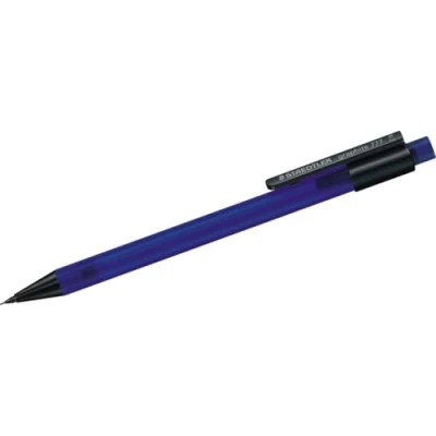 Obrázek STAEDTLER 777 07 3 mechanická verzilka grafitová s B náplní, průměr tuhy 0,7 mm, barva násadky: modrá, 10 kusů v kartonové krabičce