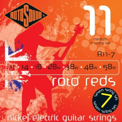 Obrázek Rotosound Niklové struny pro 7strunné elektrické kytary, síla Medium 11 14 18 28 38 48 58