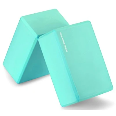 Obrázek BalanceFrom GoYoga Set of 2 High Density Yoga Blocks, 9&quot;x6&quot;x4&quot; Each [Newest verze] (zelená)