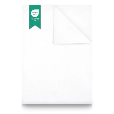 Obrázek Povlak na postel/prostěradlo/domácí přehoz 250 x 150 cm, v bílé barvě od Green Mark Textilien, 100% tkaná bavlna