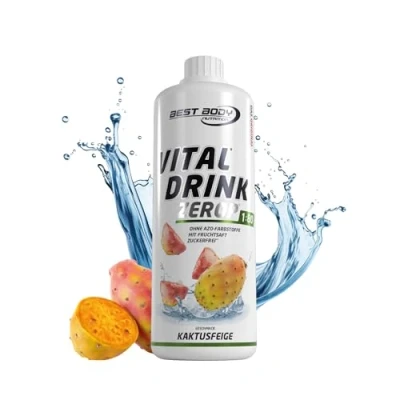 Obrázek Best Body Nutrition Vital Drink ZEROP® kaktusový fík, originální nápojový koncentrát sirup bez cukru, 1:80 vydává 80 litrů hotového nápoje, 1 l (balení ks)
