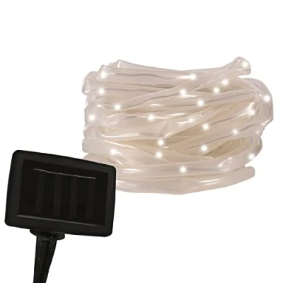 Obrázek MAUK® Solární LED světelná hadice bílá vánoční osvětlení venkovní i vnitřní použití XMAS dekorace