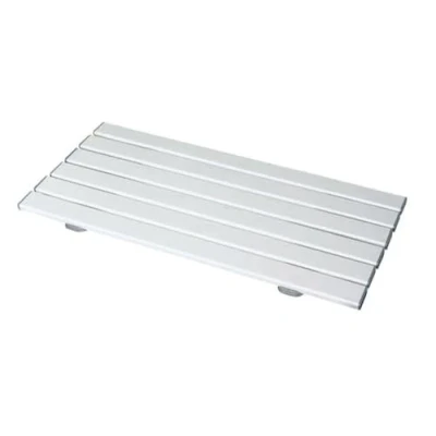 Obrázek Homecraft Savanah Slatted Shower Board, silná, komfortní a skládací plastová koupelnová deska, plochá deska s rychlým drenážním designem, délka 660 mm šířka 356 (vhodné pro VAT relief v