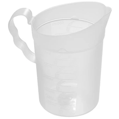 Obrázek Fackelmann Odměrná odměrka 500 ml, z robustního plastu, s rozmanitou stupnicí (barva: průhledná/bílá), množství: 1 kus