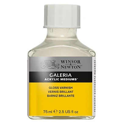 Obrázek Winsor &amp; Newton 3022801 Galeria Lesklý lak, 75ml láhev, lesklá ochranná vrstva na akrylových obrázcích