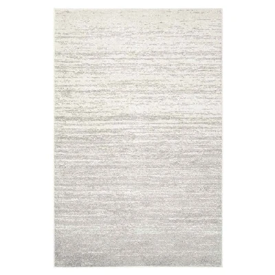 Obrázek SAFAVIEH Moderní koberec do obývacího pokoje, jídelny, ložnice Adirondack Collection, krátká předsíň, slonová kost a stříbro, 91 x 152 cm
