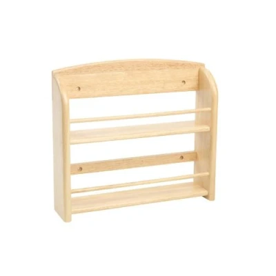 Obrázek T&amp;G Woodware Scimitar JAR 12 Nástěnný regál na koření z Hevea s upevněním (neobsahuje BPA,