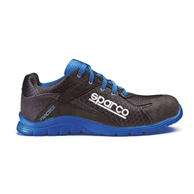 Obrázek SPARCO Sicherheitshalbschuh Practice Blau Schwar S1P SRC Größe 43