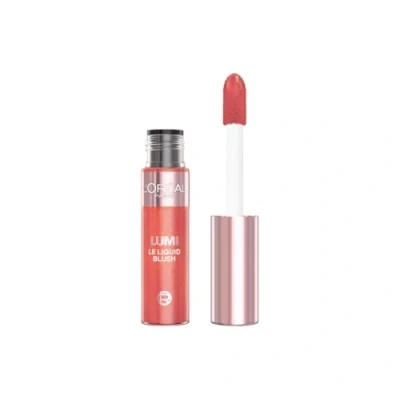 Obrázek L&#039;Oréal Paris Lumi Le Liquid Blush Glowy Gold Pink 625, tekutá tvářenka s čerstvě třpytivým barevným leskem, 10 ml
