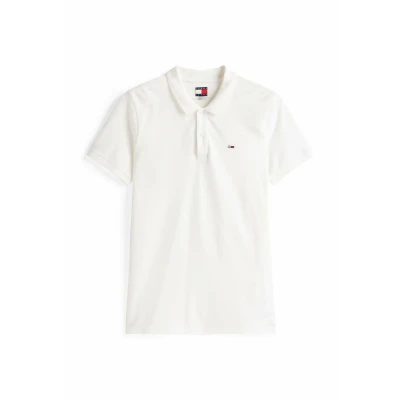 Obrázek Tommy Jeans Placket Polotričko, Muži, Velikost: 50, Ecru