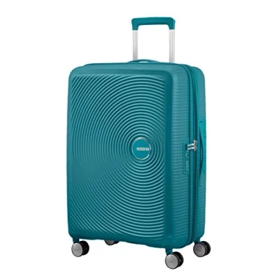 Obrázek American Tourister Soundbox příruční zavazadlo Spinner s možností rozšíření, zelená (Jade Green), M (67 cm 81 L)