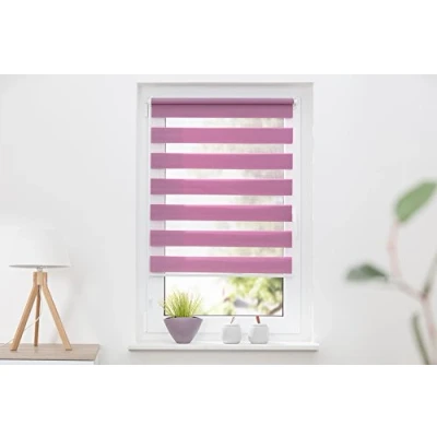 Obrázek K home Klemmfix dvojitá roleta Madrid bez vrtání šeříková 70 x 150 cm (Š D)