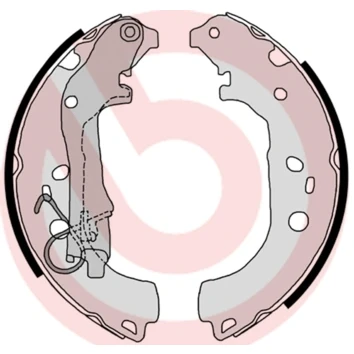 Obrázek Sada brzdových čelistí BREMBO S 23 518