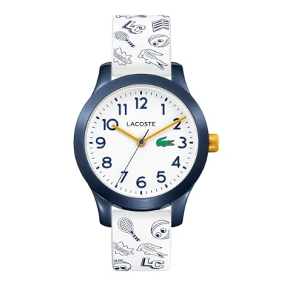 Obrázek Lacoste Analog Quarzuhr für Kinder mit Weisses Silikonarmband 2030011