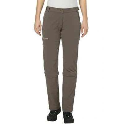 Obrázek Vaude dámské kalhoty Farley Stretch Capri T Zip II, Hnědá