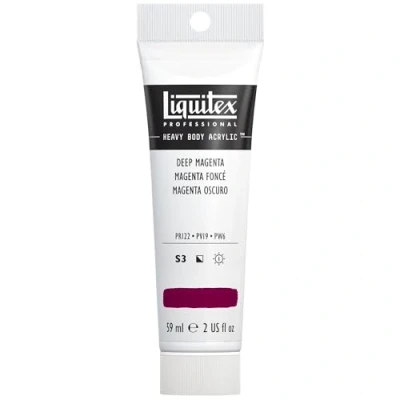 Obrázek Liquitex 1045300 Professional Heavy Body akrylová barva v umělecké kvalitě s vynikající stálostí na světle máslové konzistenci, 59 ml tuba tmavě purpurová