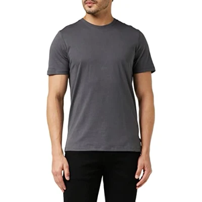 Obrázek JACK &amp; JONES Pánské tričko jednobarevné s kulatým výstřihem, Šedá