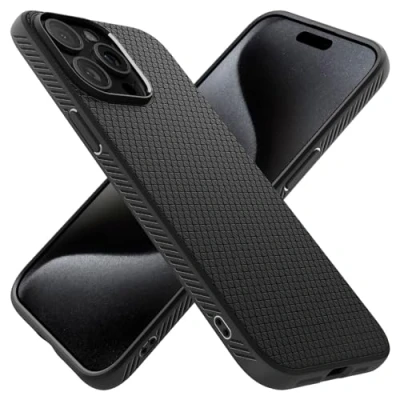Obrázek Spigen pouzdro Pro iPhone 15 Liquid Air Case na mobil Ochranné Cover Tenké Slim Černé
