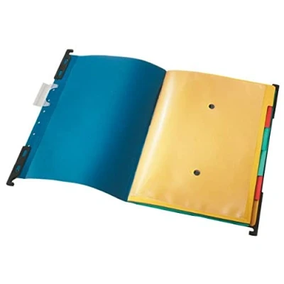 Obrázek Leitz 18900035 pořadač Divide it Up, 6 přihrádek, barevný karton, modrý