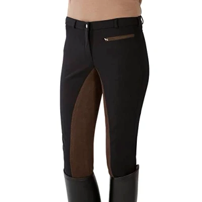 Obrázek Pfiff Děti Plně Besatz jezdecké kalhoty Softshell, černá, 158