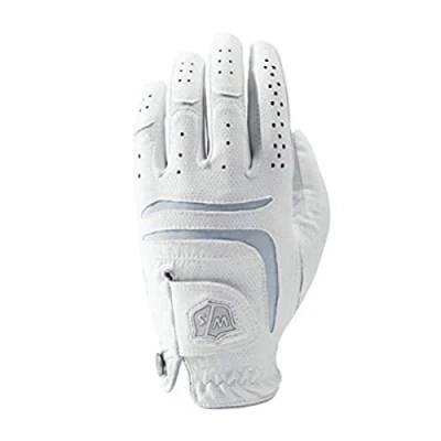 Obrázek Wilson Staff Damen Golfhandschuh, Grip Plus, Material Kombi, Größe: L, Linkshand, LLH, weiß, WGJA00101L
