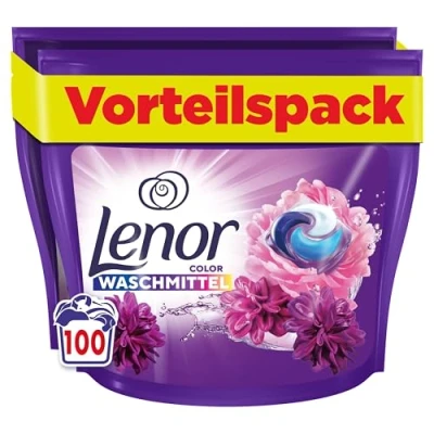 Obrázek LENOR PODS® svěží duben, 100 pracích dávek, hluboká čistota i při studeném praní a 3krát déle trvající svěžest