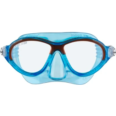 Obrázek Cressi Moon Kid Mask Schnorchelmaske für Kinder, Transparent Blau/Orange, Einheitsgröße