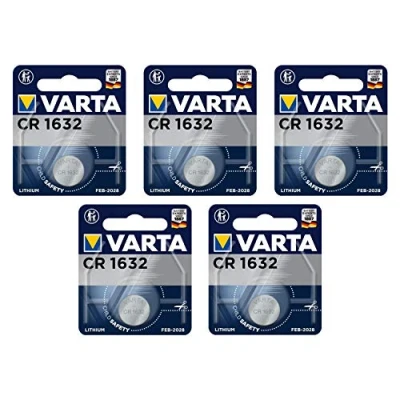 Obrázek VARTA Knoflíková baterie CR1632, 1 kus, Lithium Coin, 3 V, bezpečné balení pro malé elektronické přístroje klíče od auta, dálkové ovládání, váhy