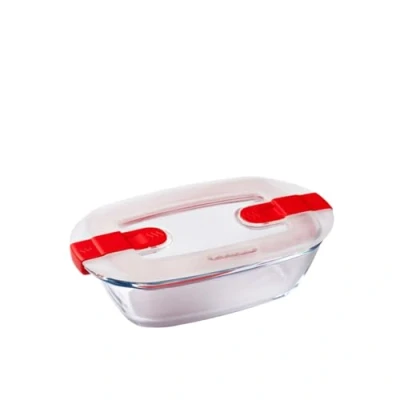 Obrázek Pyrex 216PH00 Cook&amp;Heat Cook &amp; Heat rechteckig glas Frischhaltedose mit Deckel, weiß