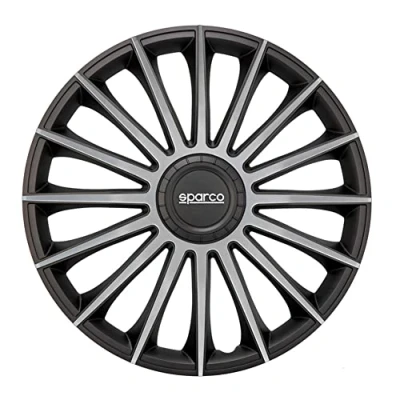 Obrázek Satz Sparco Radzierblenden Torino 13 Zoll Schwarz/Silber
