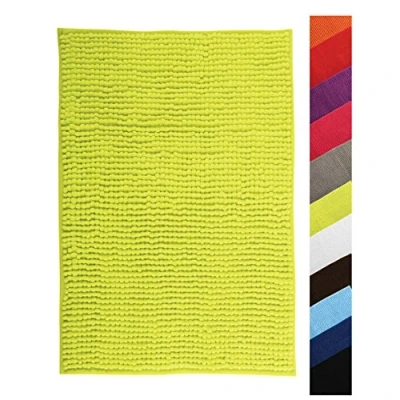 Obrázek Koupelnová předložka MSV Chenille, Zelená, 40 x 60 cm