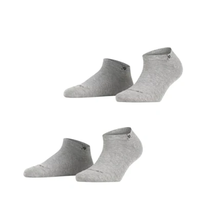 Obrázek Burlington Everyday balení 2 ks ponožek do tenisek neprůhledné bavlna, Šedá Light Grey 3400