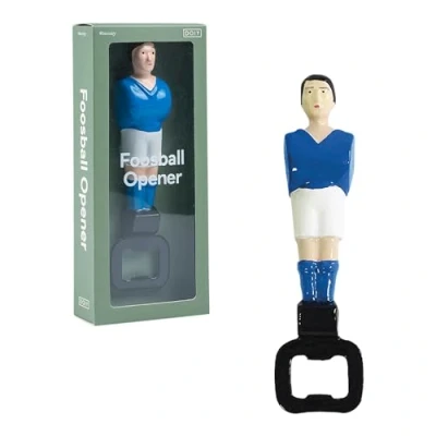 Obrázek Doiy Dyfoosbbl Foos Ball Bootle Opener, otvírák na lahve, 6,5 x 16 2 cm, hliník, modrá