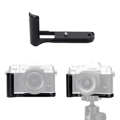 Obrázek JJC Metall Handgriff für Fujifilm Fuji X T50 Kamera, Arca Swiss Type Schnellwechselplatte, Anti Rutsch L Halterung Verbesserter Griff, Schwarz