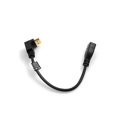 Obrázek SYSTEM S HDMI kabel konektor nahoru úhel 90 zahnutý k vstupu zdířka 22 cm
