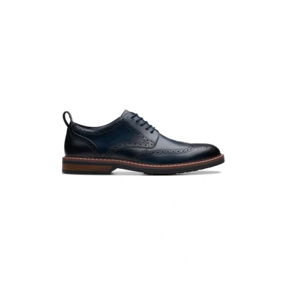 Obrázek Clarks Aldwin Limit Šněrovací boty, Muži, Velikost: 47, Navy leather Kůže