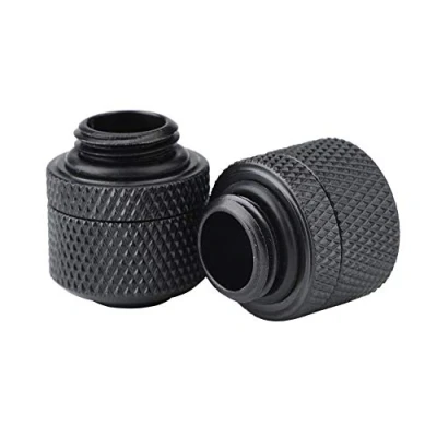 Obrázek Ashata 2 ks G1/4 závit PC vodní chlazení adaptér, kusy mosaz Two pro TOUCHCOMPUTER Water Cooling Fitting konektor vhodné 12,7 mm vnější průměr Tube