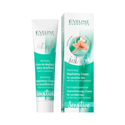 Obrázek Eveline Cosmetics Just Epil Sensitive odstraňovač chloupků hydratační krém 125 ml