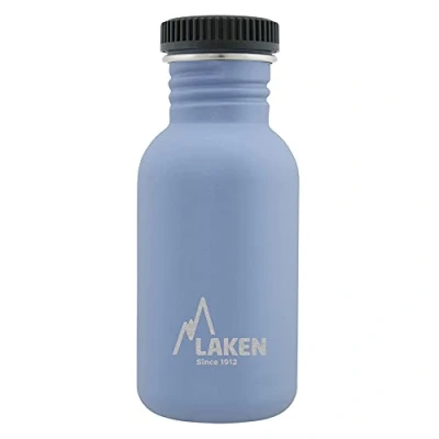 Obrázek Laken láhev Basic Steel, z ušlechtilé oceli pro děti a dospělé, standardní ústa šroubovací uzávěr, 0,5 l, modrá
