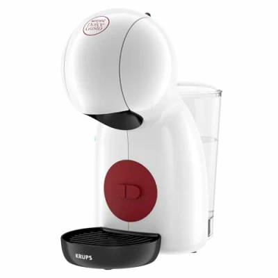 Obrázek NESCAFÉ Dolce Gusto Kávovar Piccolo XS od KRUPS, 15 barů, ultra kompaktní, vysokotlaký espresso, více než 30 kávových kreací, automatické vypnutí, bílý, KP1A31