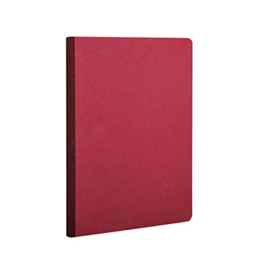Obrázek Clairefontaine 795402C sešit A5, len, Age Bag, prázdný, 96 listů, červený