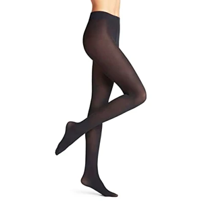 Obrázek FALKE Damen Strumpfhose Pure Matt 50 DEN W TI halb blickdicht einfarbig 1 Stück, Blau (Marine 6179), S