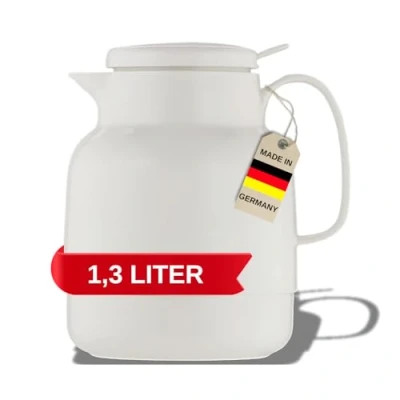 Obrázek Helios Mondo Push Plast pro izolační konvice šroubový uzávěr s Tlačítko, bílá, 1,3 L