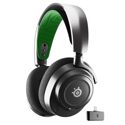 Obrázek SteelSeries Arctis Nova 7X Wireless Multiplatform Gaming Headset magnetické neodymové ovladače 2,4 GHz + smíšená Bluetooth výdrž baterie 38 hodin ClearCast Gen 2 KI Mik PS5, PC,